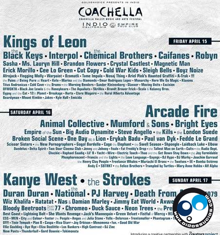 Anuncian el cartel de Coachella 2011