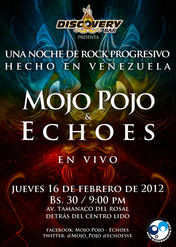 Echoes & Mojo Pojo se presentarán en vivo