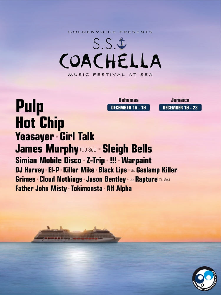 Coachella anunció su crucero con Pulp, Hot Chip, Warpaint y más