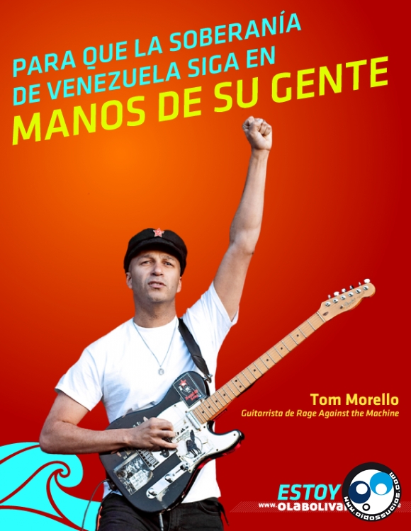 ¿Tom Morello (Rage Against The Machine) apoya a Chávez?