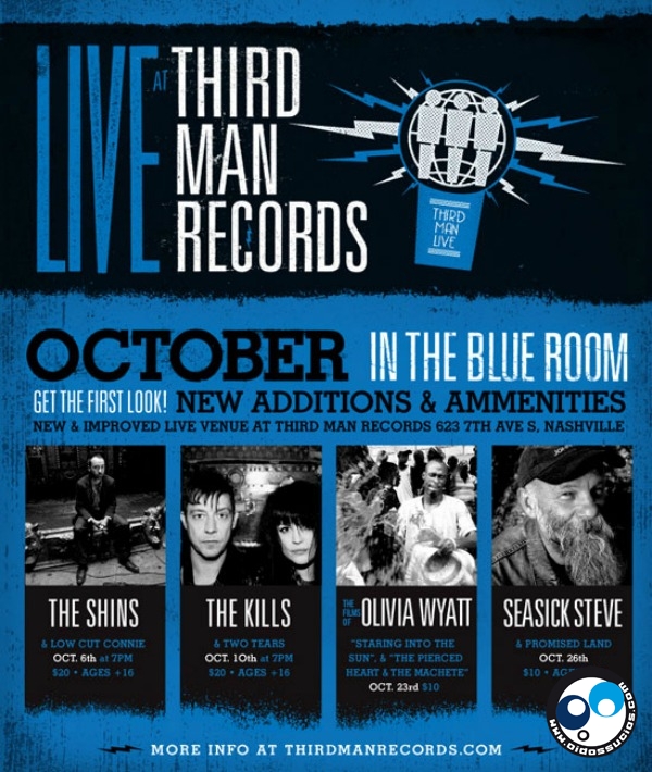 The Shins y The Kills grabarán discos en vivo con la disquera de Jack White (Third Man Records)